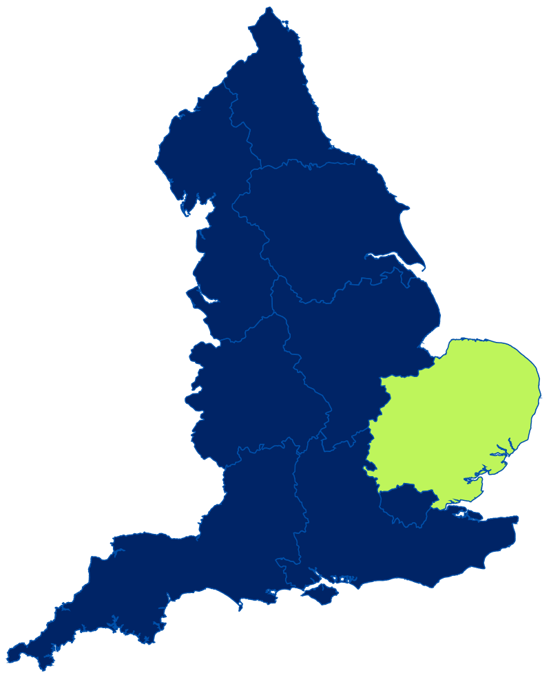 map of england